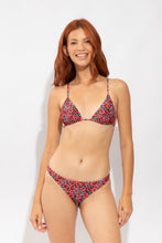Load image into Gallery viewer, Model Front: Rio De Sol Top Top Coral-Feline Lia