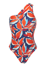 Load image into Gallery viewer, Product Front: Rio De Sol One-Piece Leaves Santorini
