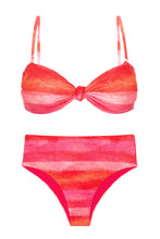 Load image into Gallery viewer, Product Front: Rio De Sol Set Set Cher Bandeau-Joy Hotpants
