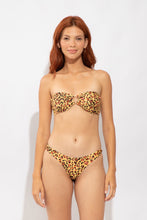 Load image into Gallery viewer, Model Front: Rio De Sol Top Top Yellow-Feline Mavi