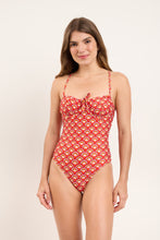 Load image into Gallery viewer, Model Front: Rio De Sol One-Piece Floral-Scales Julia
