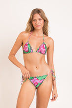 Load image into Gallery viewer, Model Front: Rio De Sol Top Top Parrots Frufru