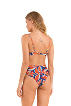 Load image into Gallery viewer, Model Back: Rio De Sol Top Top Leaves Bandeau-Joy