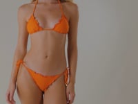Load and play video in Gallery viewer, Video: Rio De Sol Bottom Bottom Dots-Orange Frufru