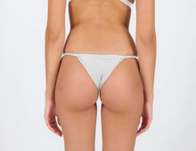 Load image into Gallery viewer, Model Back: Rio De Sol Bottom Bottom Shimmer-White California