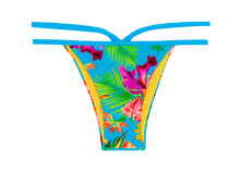 Load image into Gallery viewer, Product Front: Rio De Sol Bottom Calcinha Tropical Blue Neck