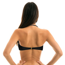 Load image into Gallery viewer, Image 06: Rio De Sol Top Top Preto Bandeau-Pli