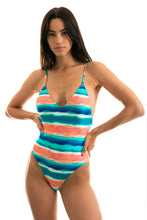 Load image into Gallery viewer, Model Front: Rio De Sol One-Piece Upbeat Hype