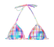 Load image into Gallery viewer, Product Front: Rio De Sol Top Soutien Plaid Micro
