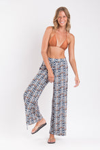 Load image into Gallery viewer, Image 06: Rio De Sol Beach Trousers Ikat Wide Pants
