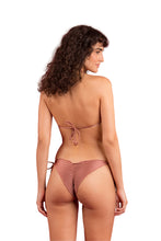 Load image into Gallery viewer, Model Back: Rio De Sol Bottom Bottom Shimmer-Copper Frufru
