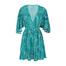 Load image into Gallery viewer, Product Front: Rio De Sol Mini Dress Rain Mini Dress
