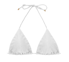 Load image into Gallery viewer, Product Front: Rio De Sol Top Top Shimmer-White Tri-Rope
