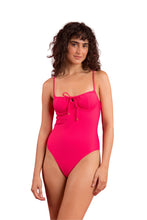 Load image into Gallery viewer, Model Front: Rio De Sol One-Piece Dots-Virtual-Pink Julia
