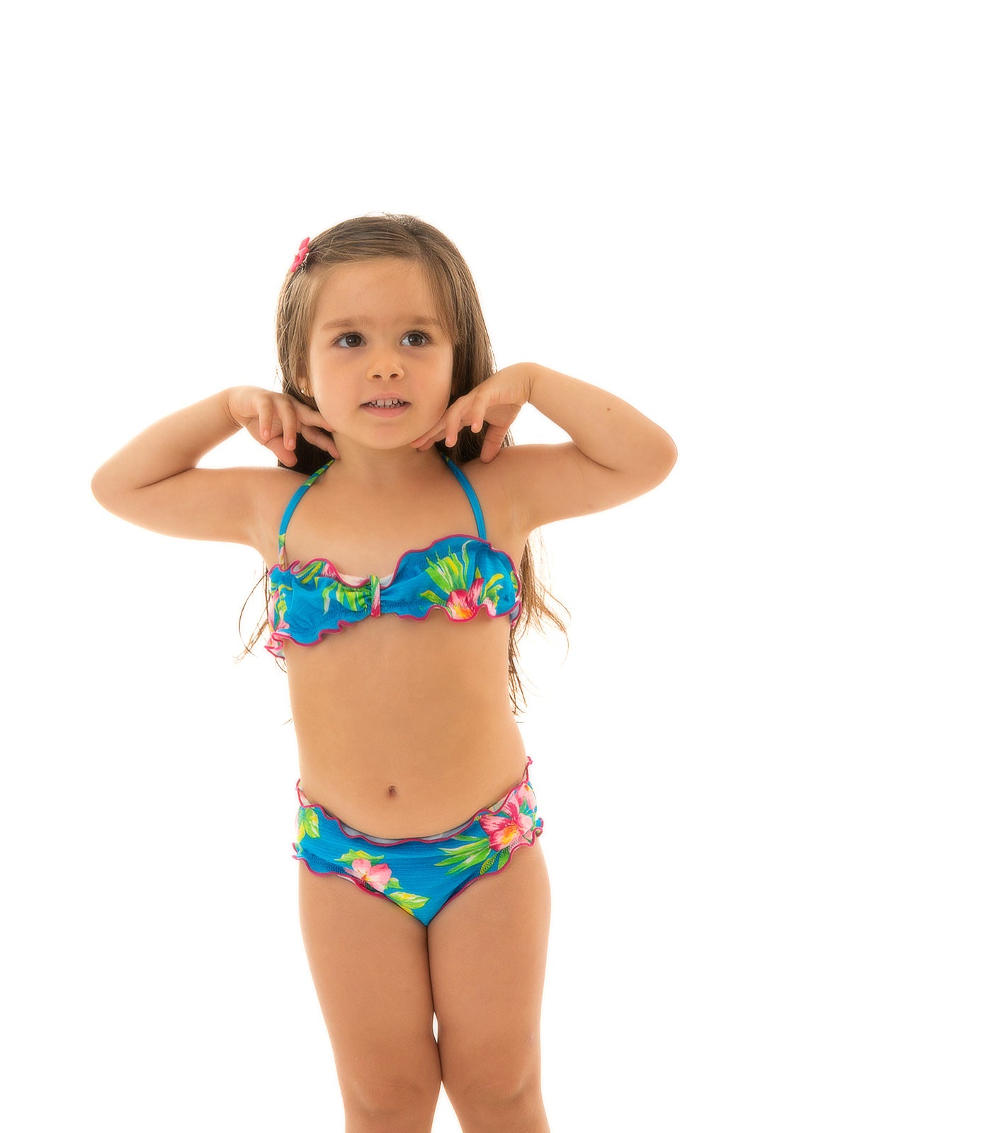 Model Front: Rio De Sol Girl's Two-Piece Hookeri Girl