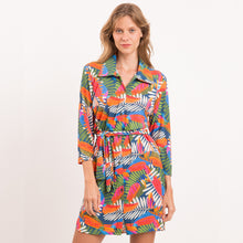 Load image into Gallery viewer, Gallery: Rio De Sol Shirtdress Jungle Chemise
