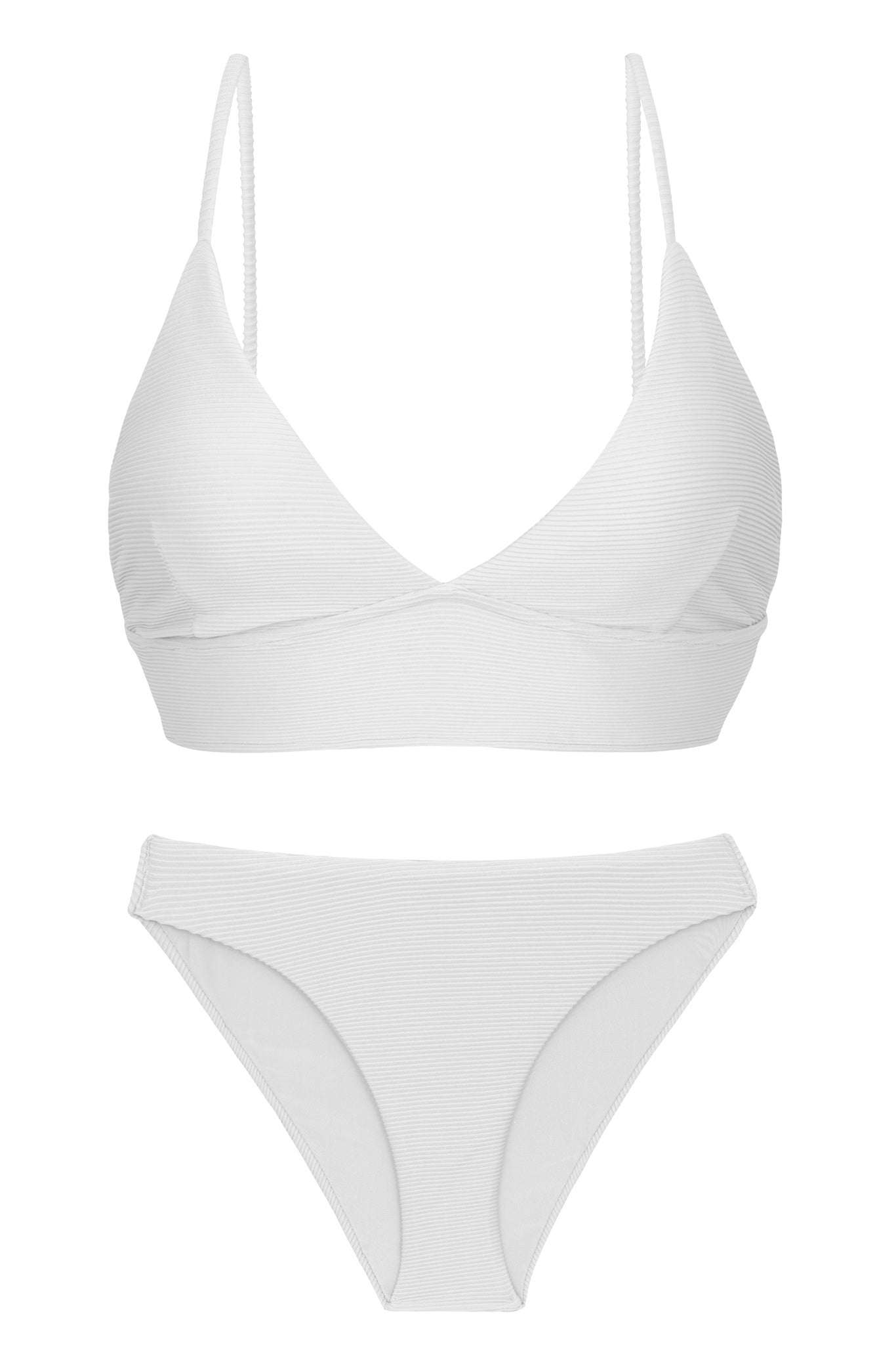 Product Front: Rio De Sol Set Set Cotele-Branco Tri-Tank Comfy