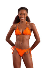 Load image into Gallery viewer, Model Front: Rio De Sol Set Set Dots-Orange Frufru
