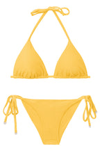 Load image into Gallery viewer, Product Front: Rio De Sol Set Set Malibu-Yellow Tri-Inv Cheeky-Tie
