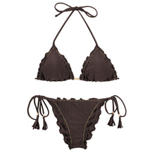 Load image into Gallery viewer, Product Front: Rio De Sol Set Set Shimmer-Coffee Frufru
