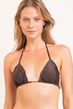 Load image into Gallery viewer, Gallery: Rio De Sol Top Top Shimmer-Coffee Frufru
