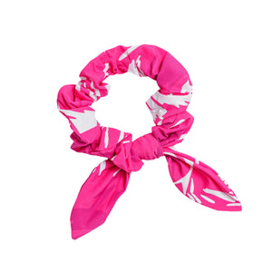 Pink-Palms Scrunchie