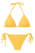 Load image into Gallery viewer, Set Malibu-Yellow Tri-Inv Cheeky-Tie
